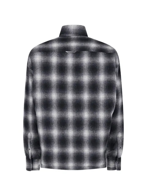 Maison MIHARA YASUHIRO stripe puffer shirt