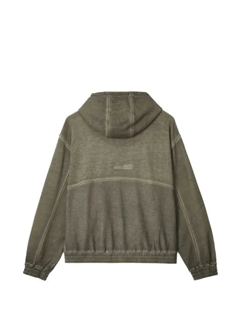 izzue faded zip-up hoodie