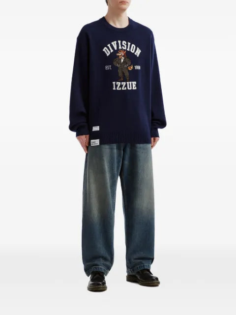 izzue graphic-intarsia sweater