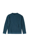 Closed rib-knit dropped-shoulder sweater