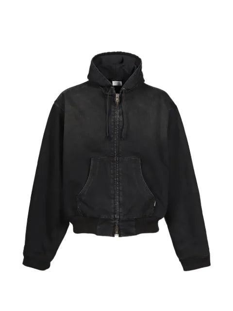 VETEMENTS hooded denim jacket