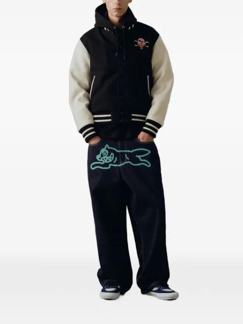 ICECREAM logo-patch varsity jacket