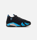 Air Jordan 14 Retro Black University Blue Big Kids' Lifestyle Shoes - Black/White/University Blue