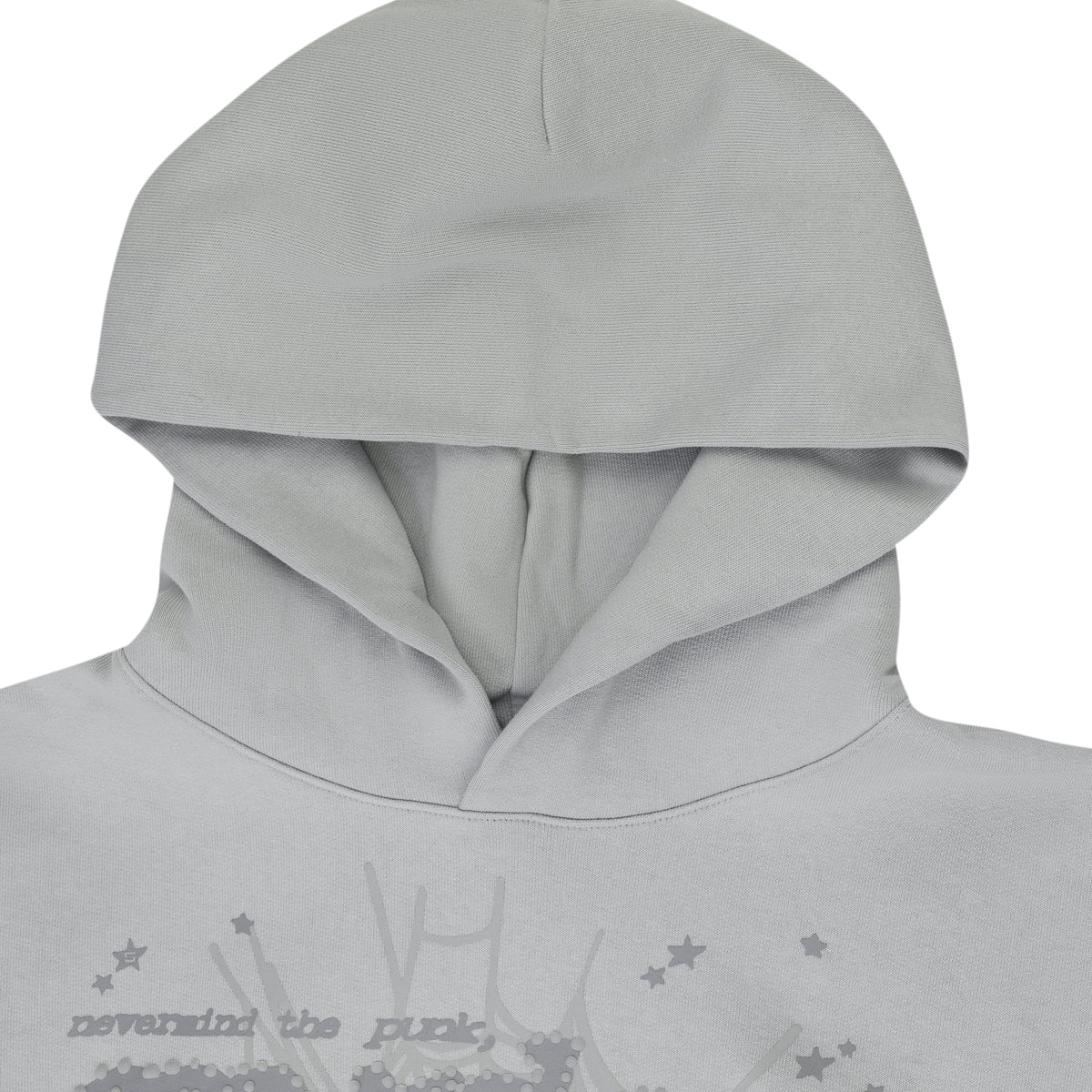 Grey Tonal Punk V2 Hoodie