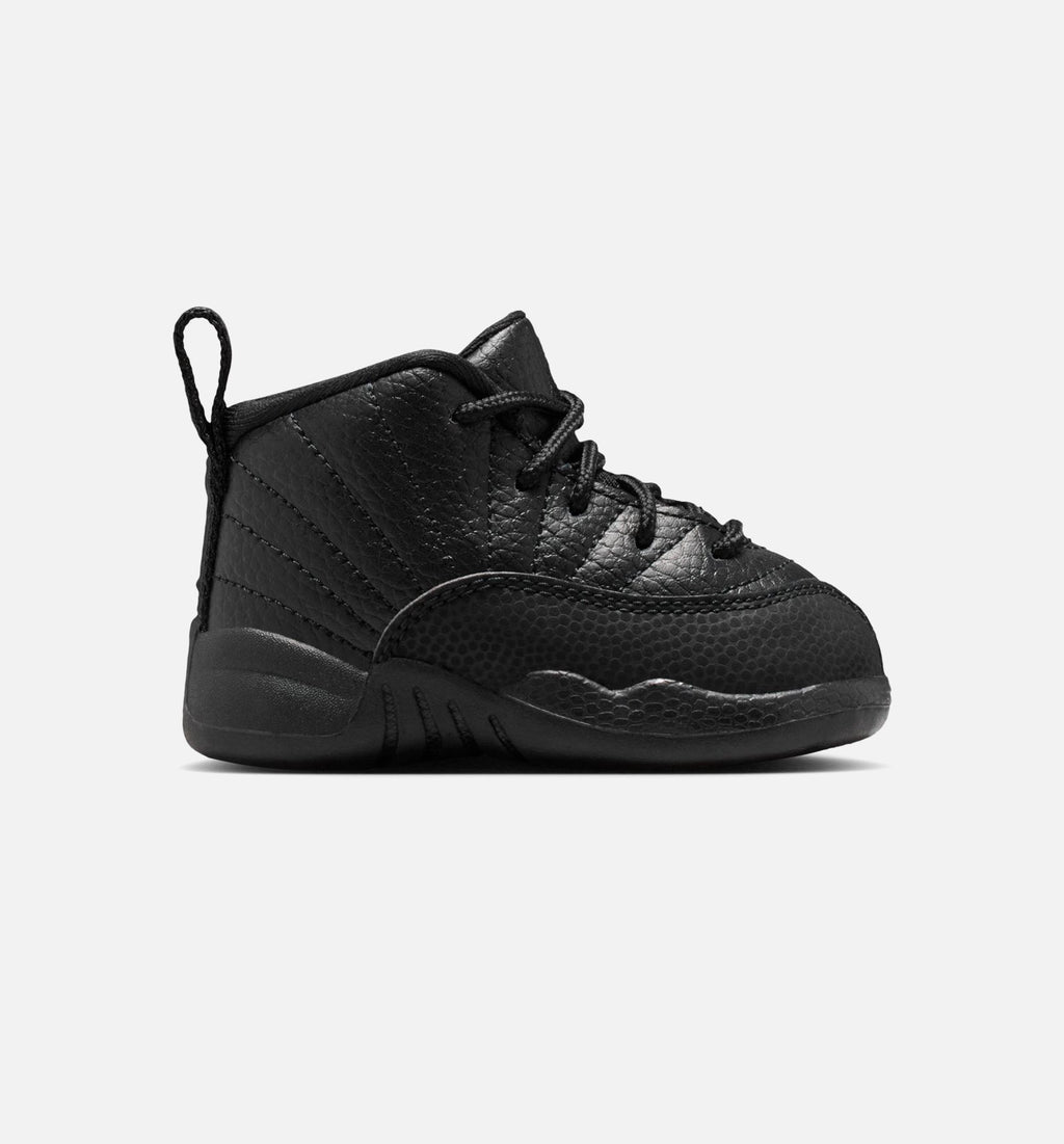 Air Jordan 12 Retro Bloodline Infant/Toddler Lifestyle Shoes - Black/Varsity Red