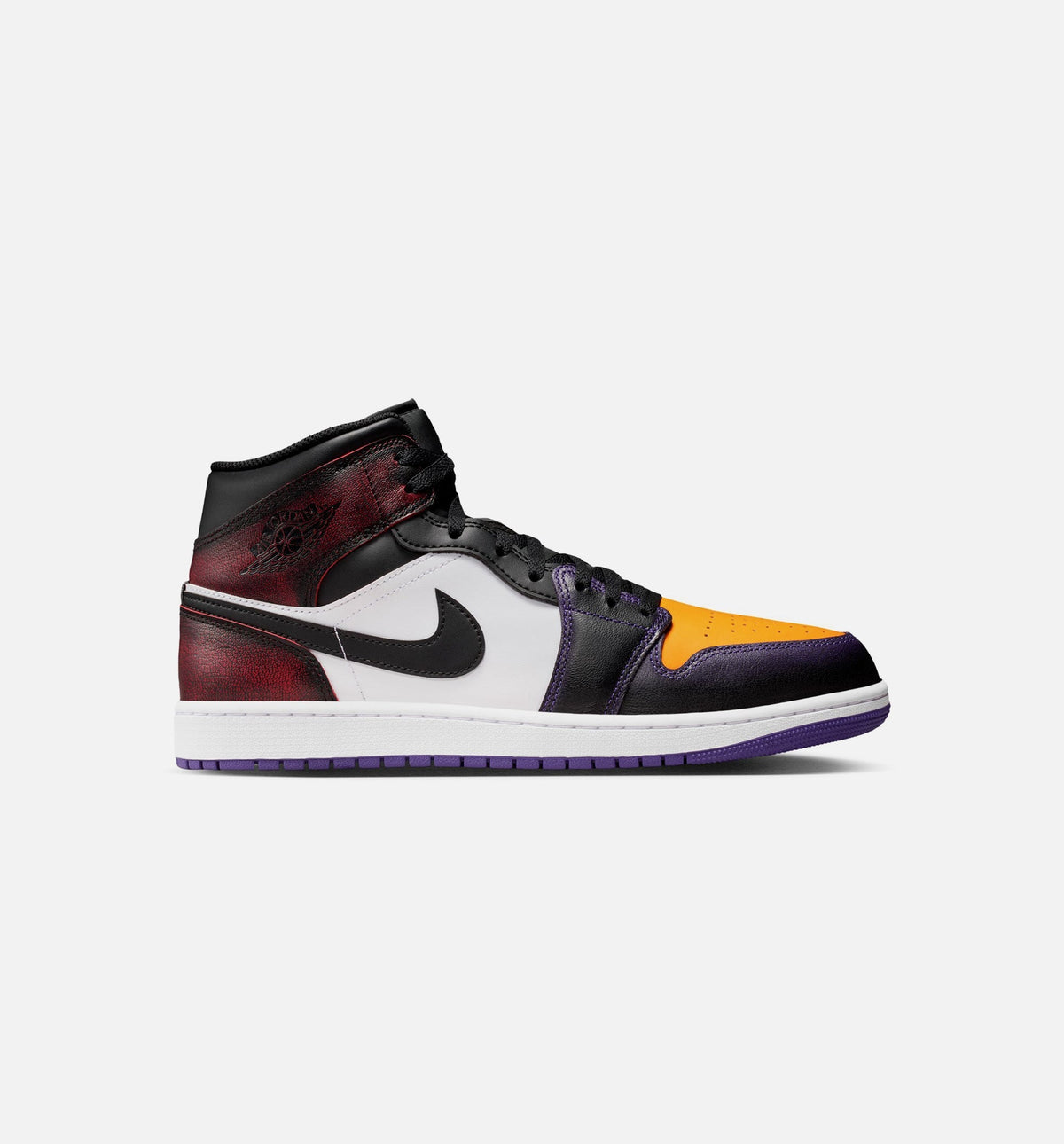 Air Jordan 1 Mid SE Men's Lifestyle Shoe – True Red/White/Court Purple/Black