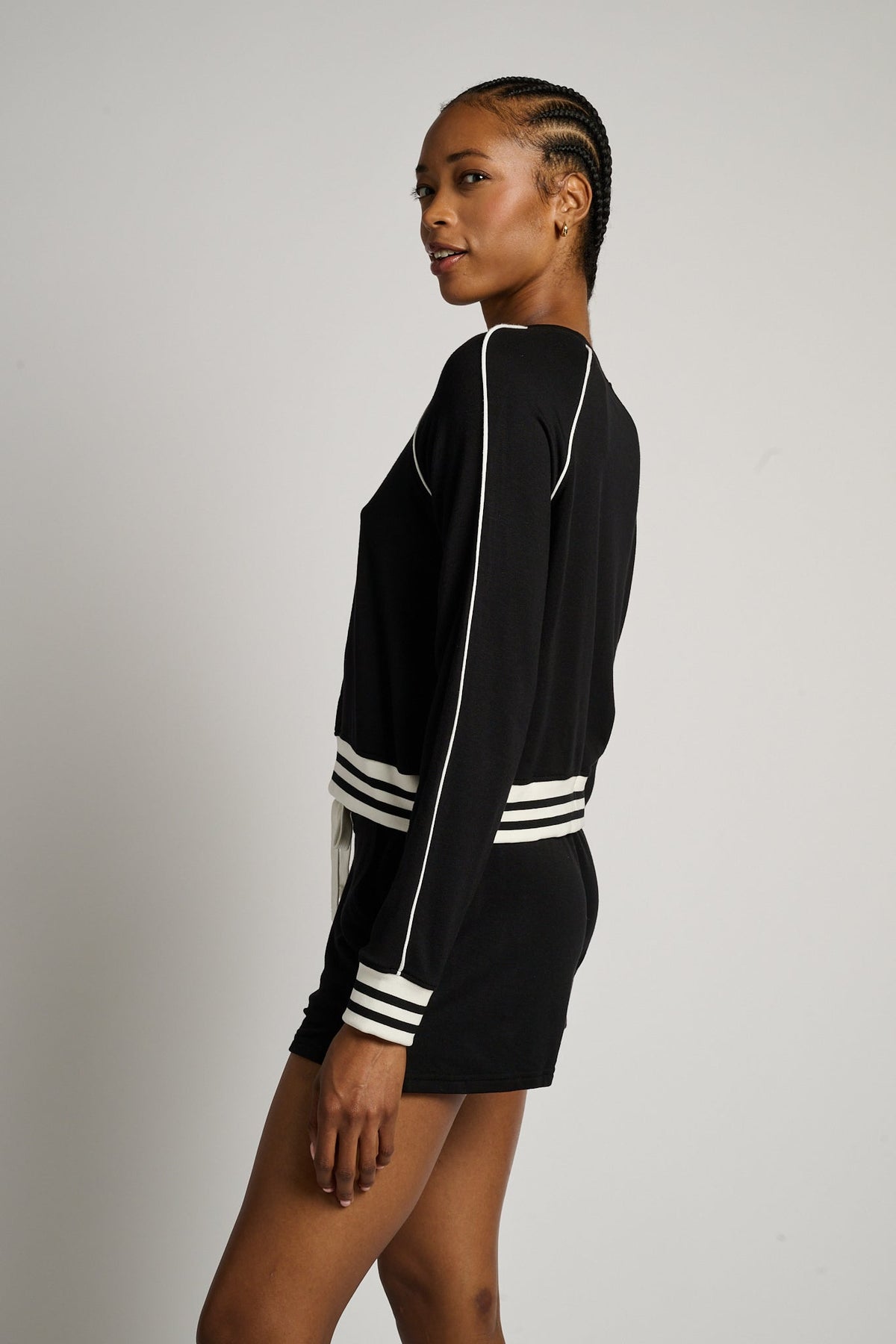 Brooks Fleece Sweatshirt With Stripe