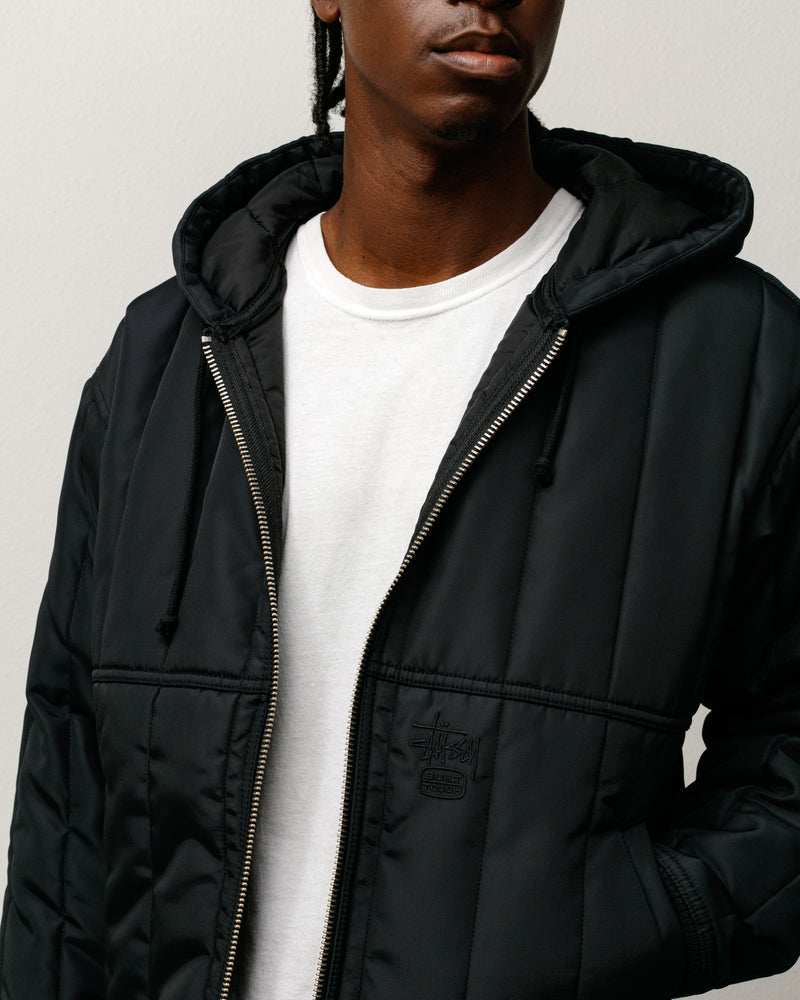 QUILTED NYLON WORK JACKET