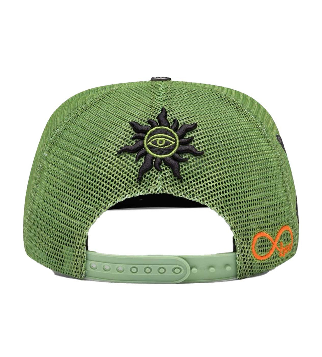 Godspeed Forever Trucker Hat Boom Lime Wash