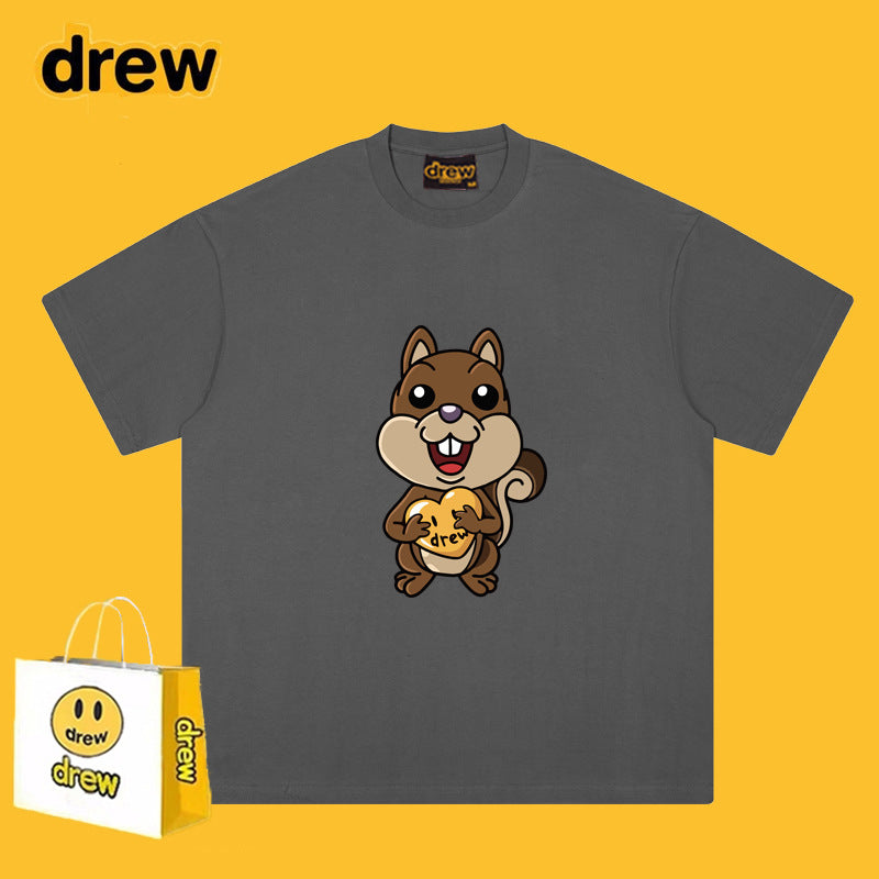 Drew T-shirts Smiley Bear Printed Short Sleeve