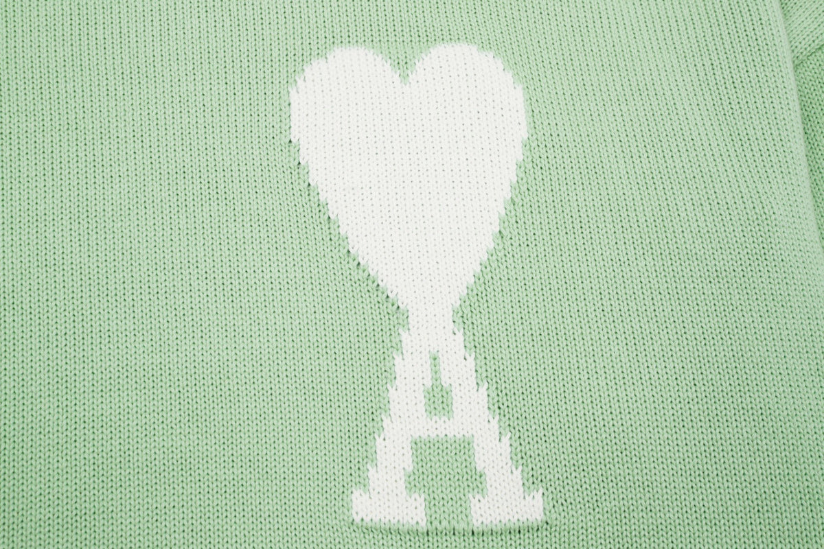 HEART SWEATER MINT (UNISEX)