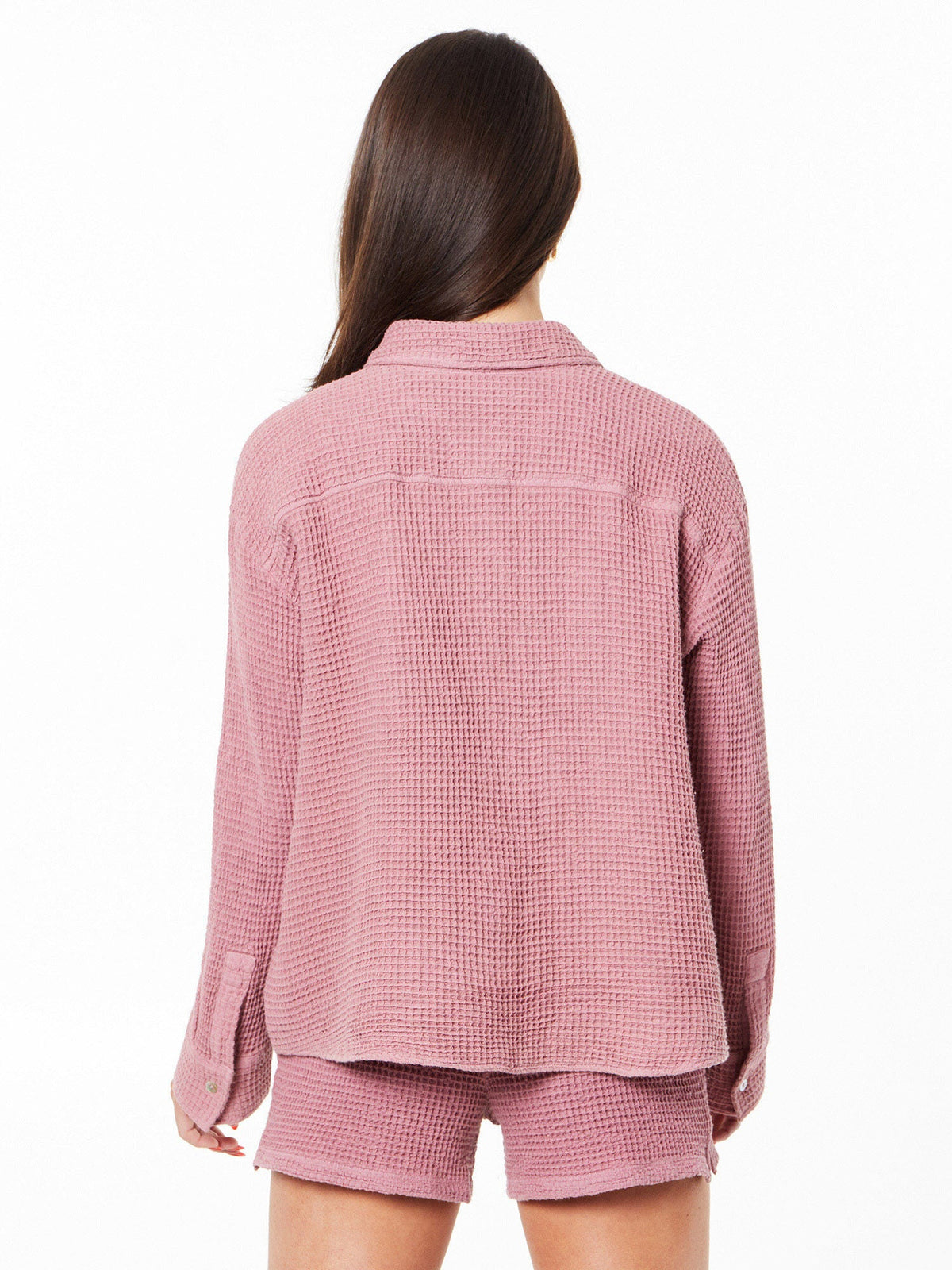 WAFFLE BUTTON DOWN SHIRT