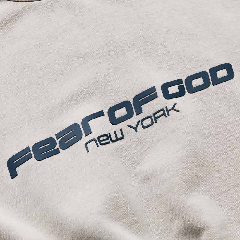 Fear Of God Essentials New York Heavy Fleece Cropped Sweatshirt - Smoke Grey