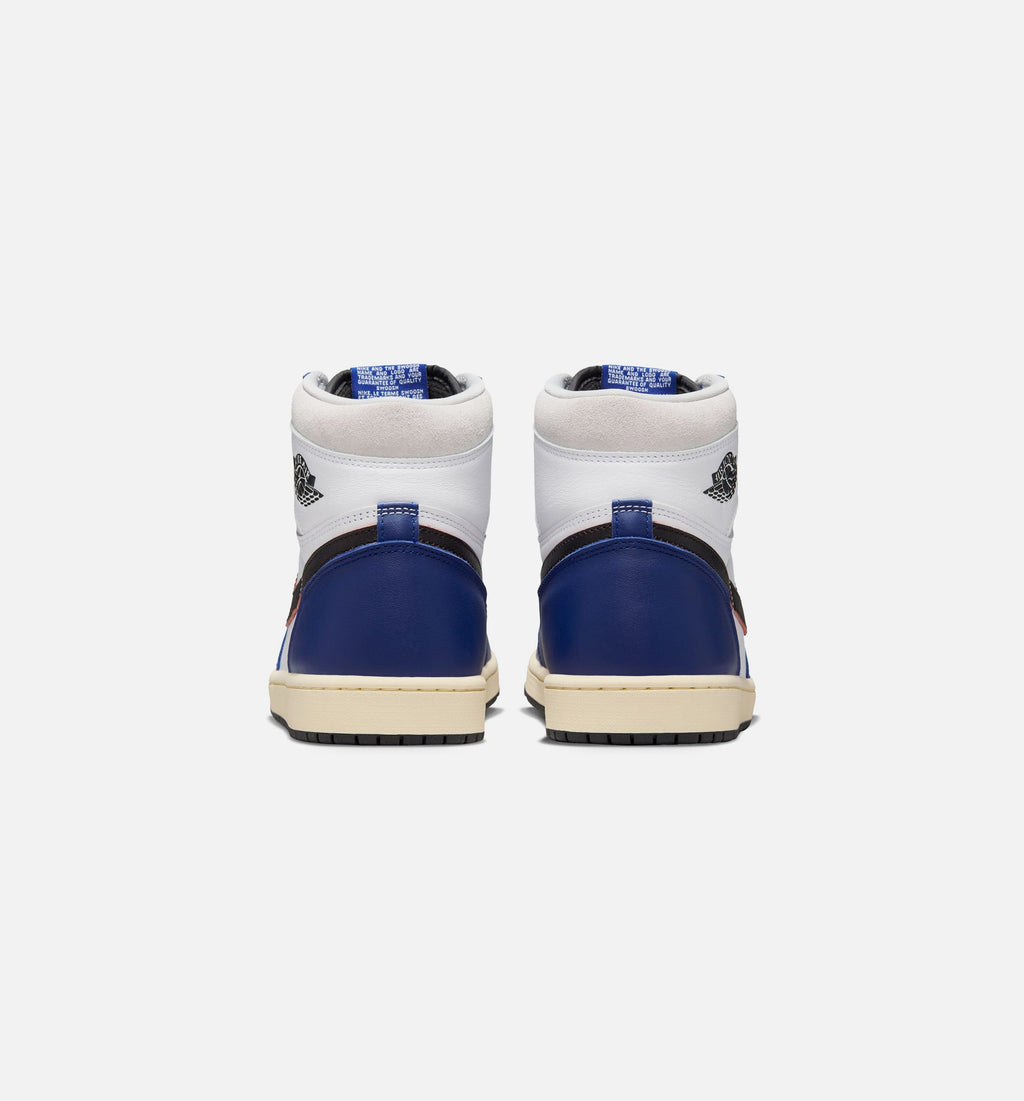 Air Jordan 1 Retro High OG Rare Air Deep Royal Blue Men's Shoes - White Black Neutral Grey Deep Royal Blue