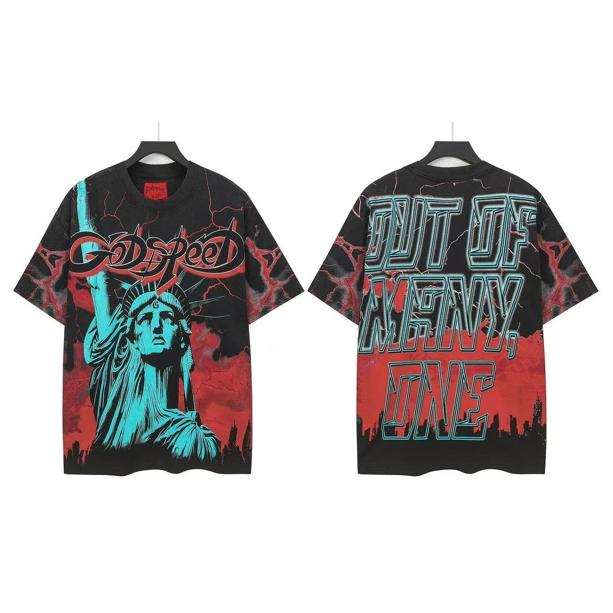Godspeed Out Of Many One Statue of Liberty T-Shirt