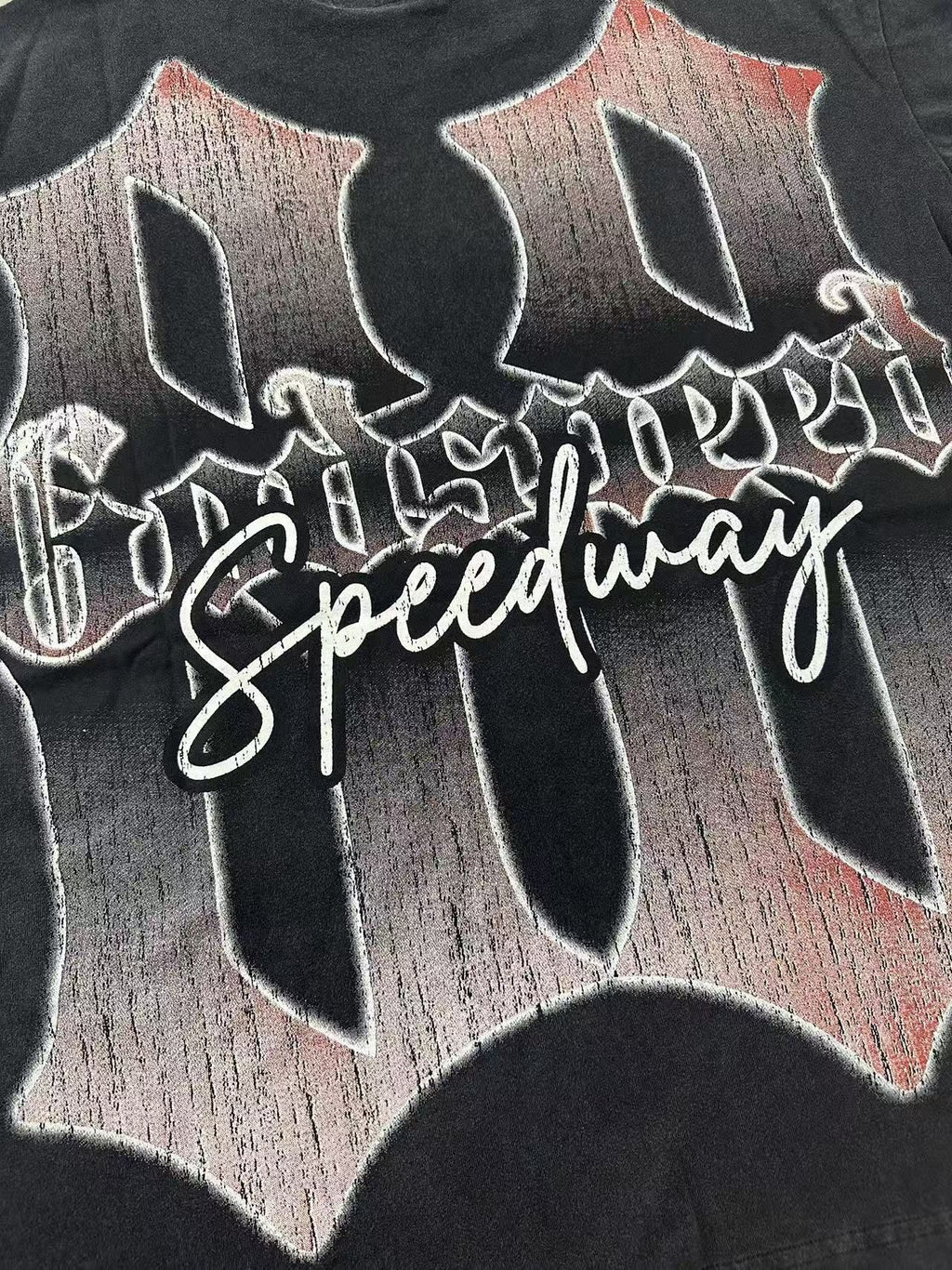 Godspeed Racing Team Washed Black Graphic T-Shirt