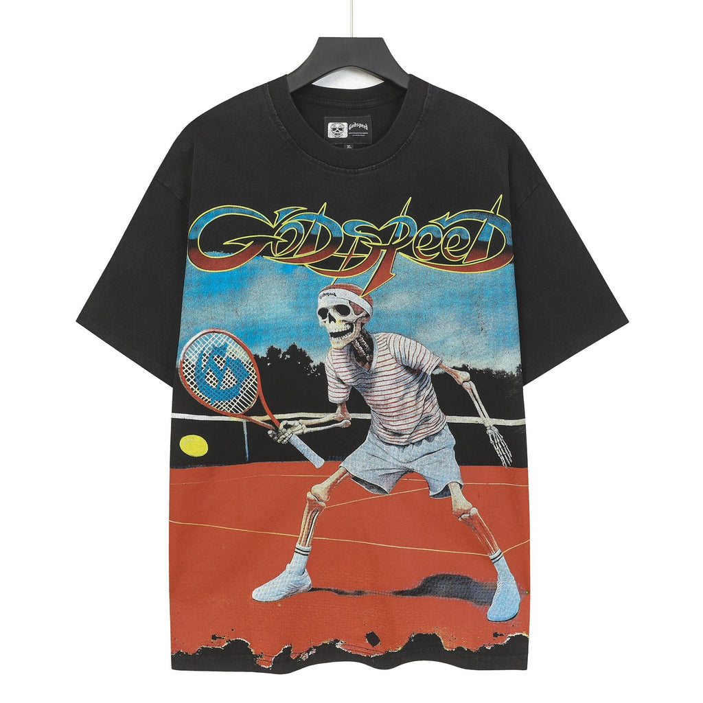 Godspeed Out of Many One Skeleton Graphic T-Shirt