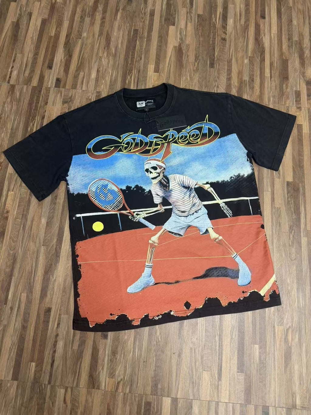 Godspeed Out of Many One Skeleton Graphic T-Shirt