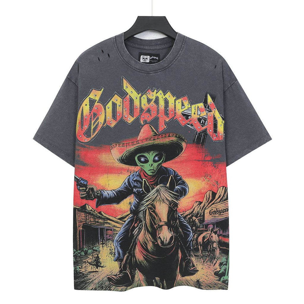 Godspeed Alien Cowboy Graphic T-Shirt