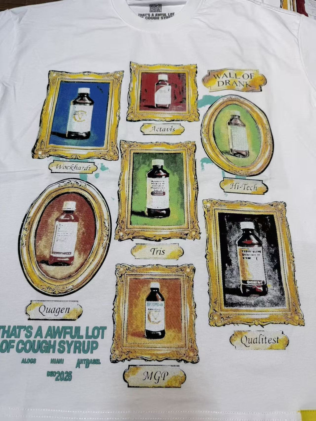THAT'S A AWFUL LOT OF COUGH SYRUP Bottle Graphic T-Shirt
