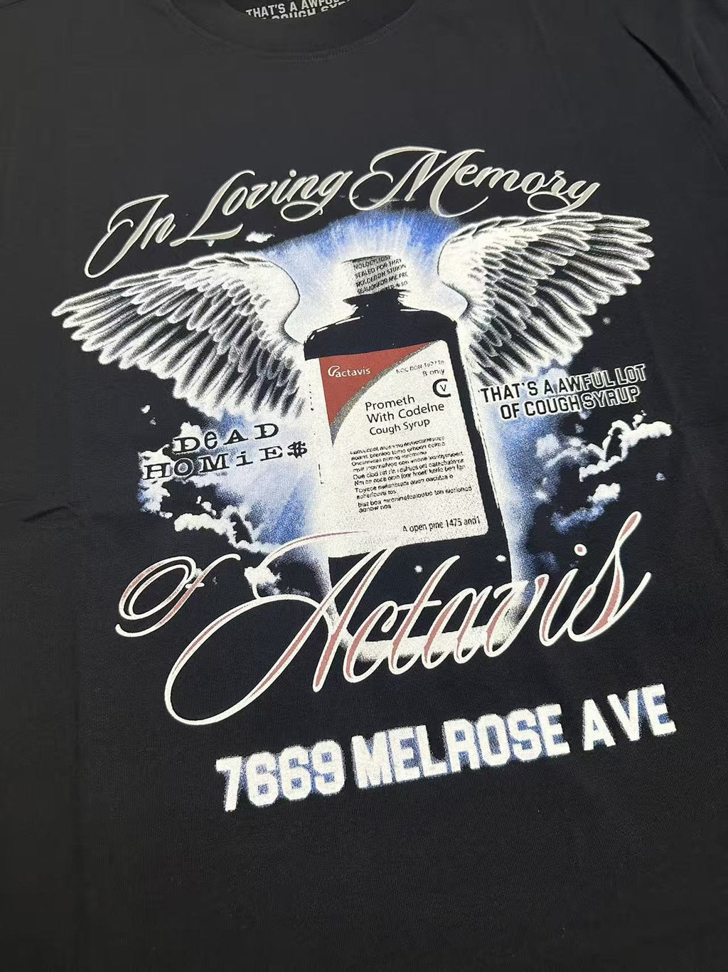THAT'S A AWFUL LOT OF COUGH SYRUP Front & Back Graphic T-Shirt