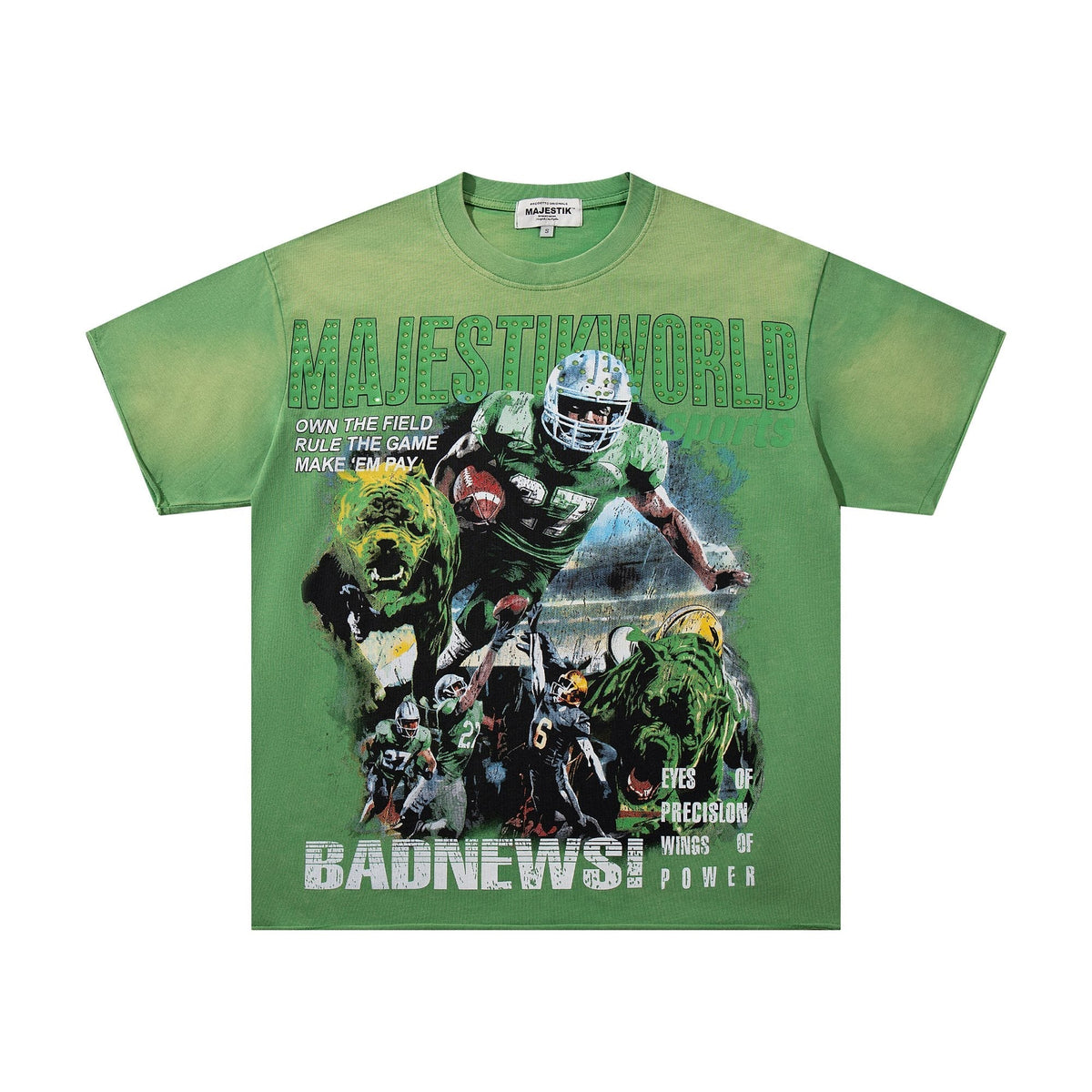 MAJESTIK Football Graphic T-Shirt