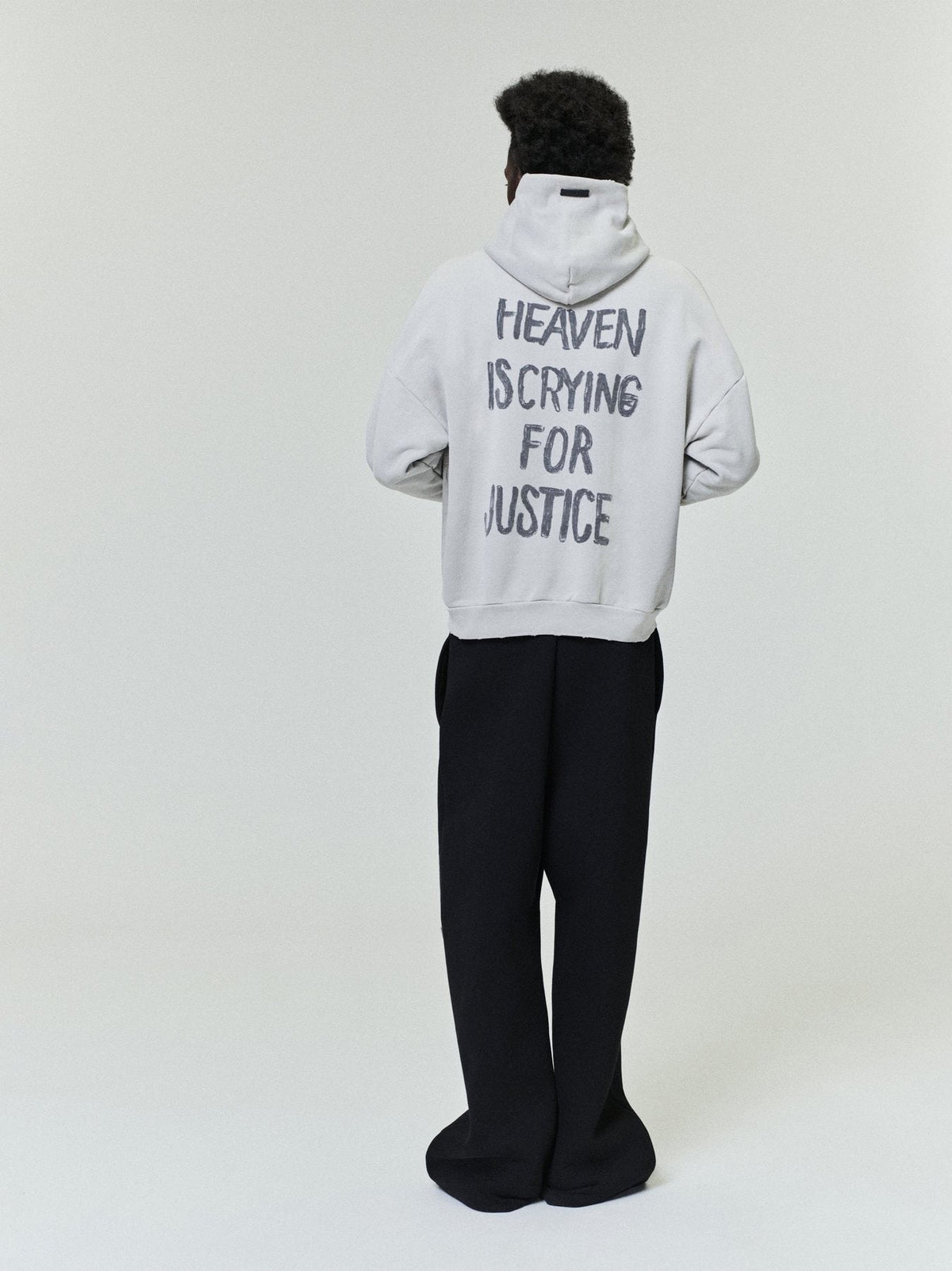 Fear of God Heaven Is Crying for Justice Graphic Hoodie
