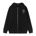 Chrome Hearts Floral Cross Graphic Full-Zip Hoodie