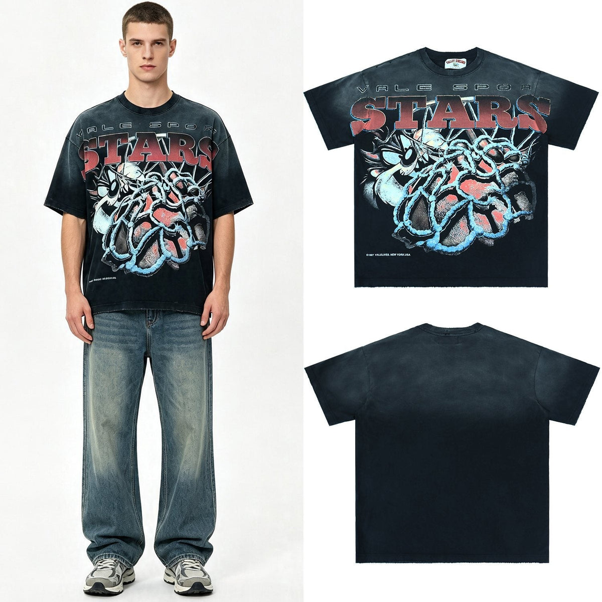 Valley Dreams Sports Stars Thorn Heart Graphic T-Shirt