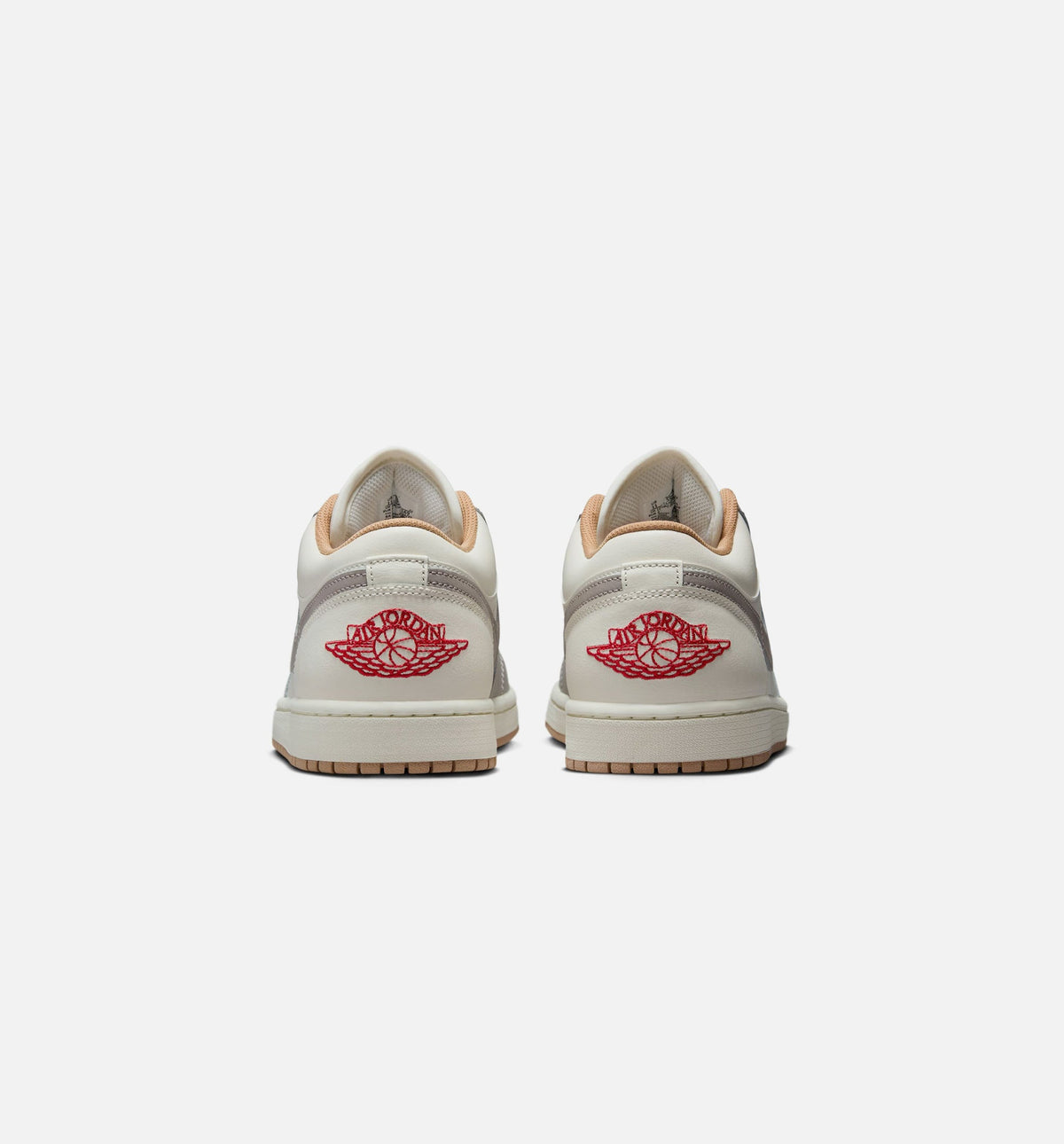 Air Jordan 1 Low – Men's Lifestyle Shoe | Sail/Fire Red/College Grey/Hemp