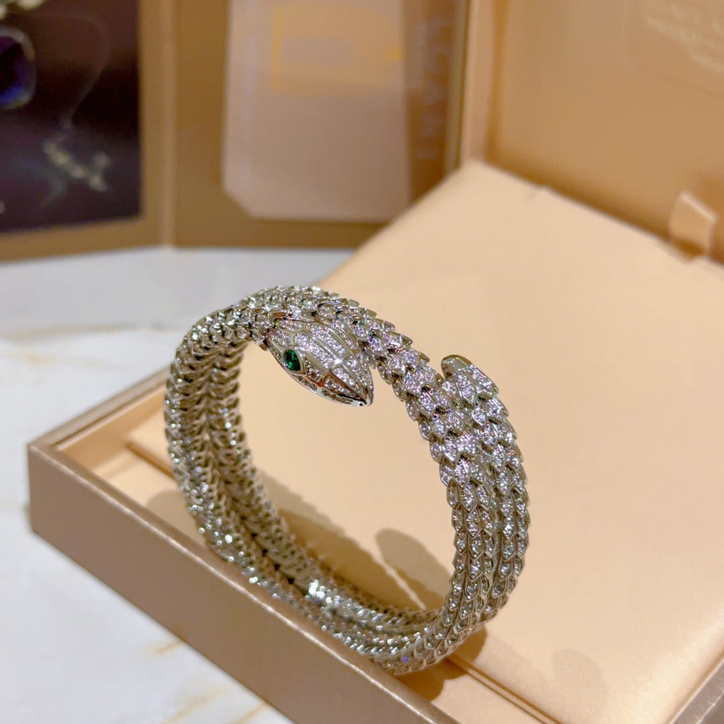 BVLGARI Viper Snake-Bone Bracelet