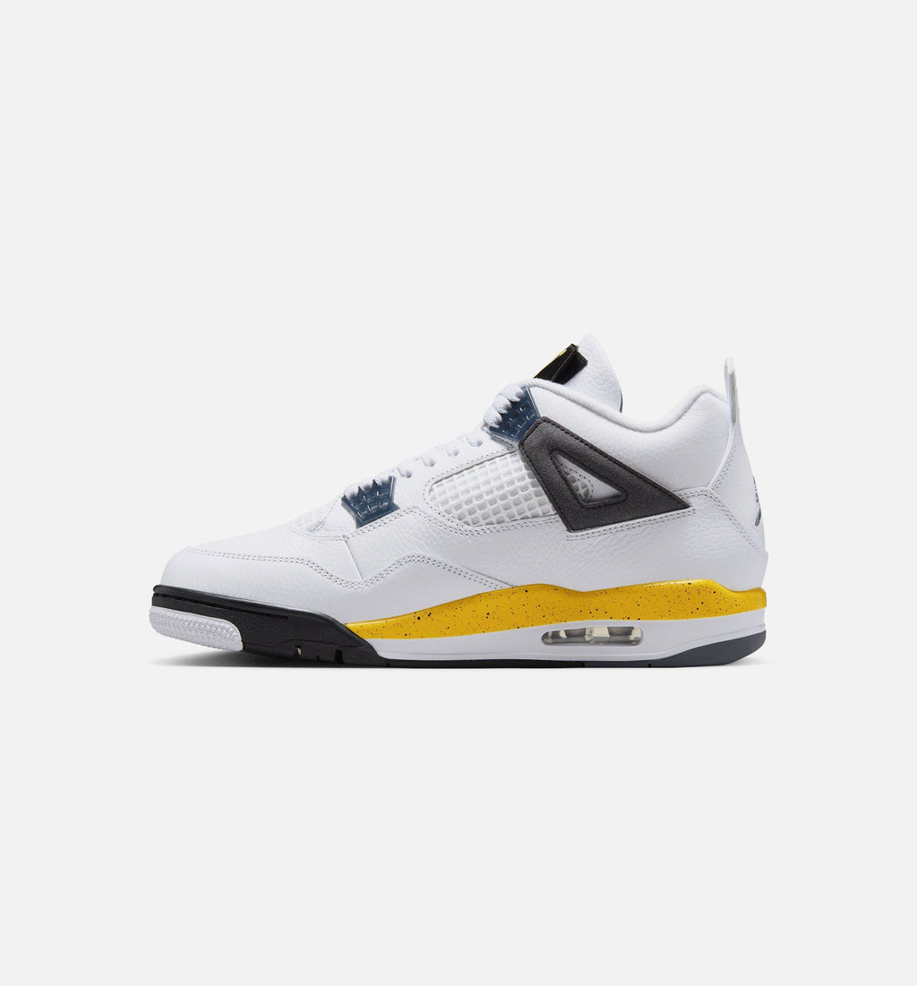 Air Jordan 4 Retro "Rare Air Tour Yellow" Men's Shoe – White/Dark Blue Grey/Black/Tour Yellow