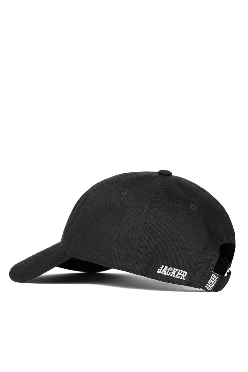 JACKER TEAM LOGO CAP Black