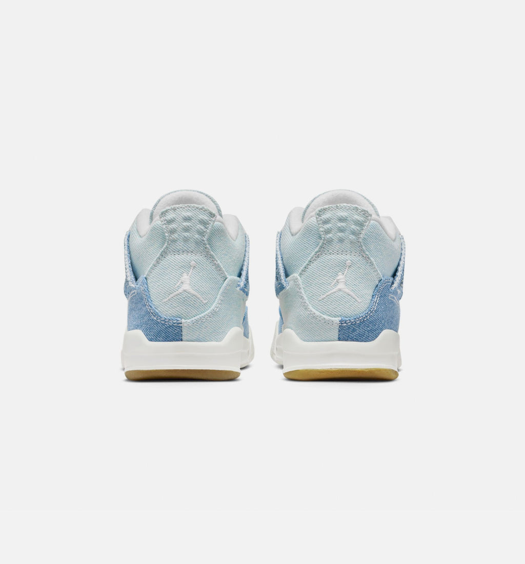 Air Jordan 4 Retro Worn Blue Preschool Sneakers