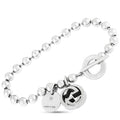 GUCCI BOULE PLATED SILVER CHARM BRACELET