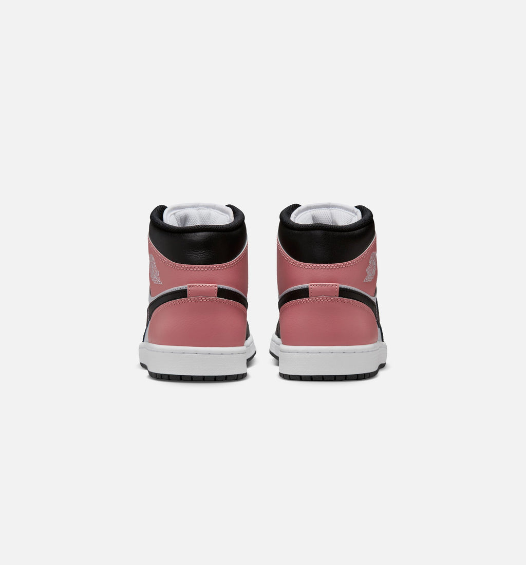 Air Jordan 1 Mid – Men's Lifestyle Shoe | White/Rust Pink/Black