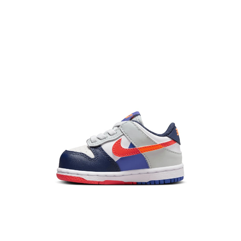 Toddler's Nike Dunk Low SE White/White-Light Silver (FV2964 100)