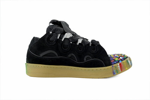 Lanvin Leather Curb Black Graffiti