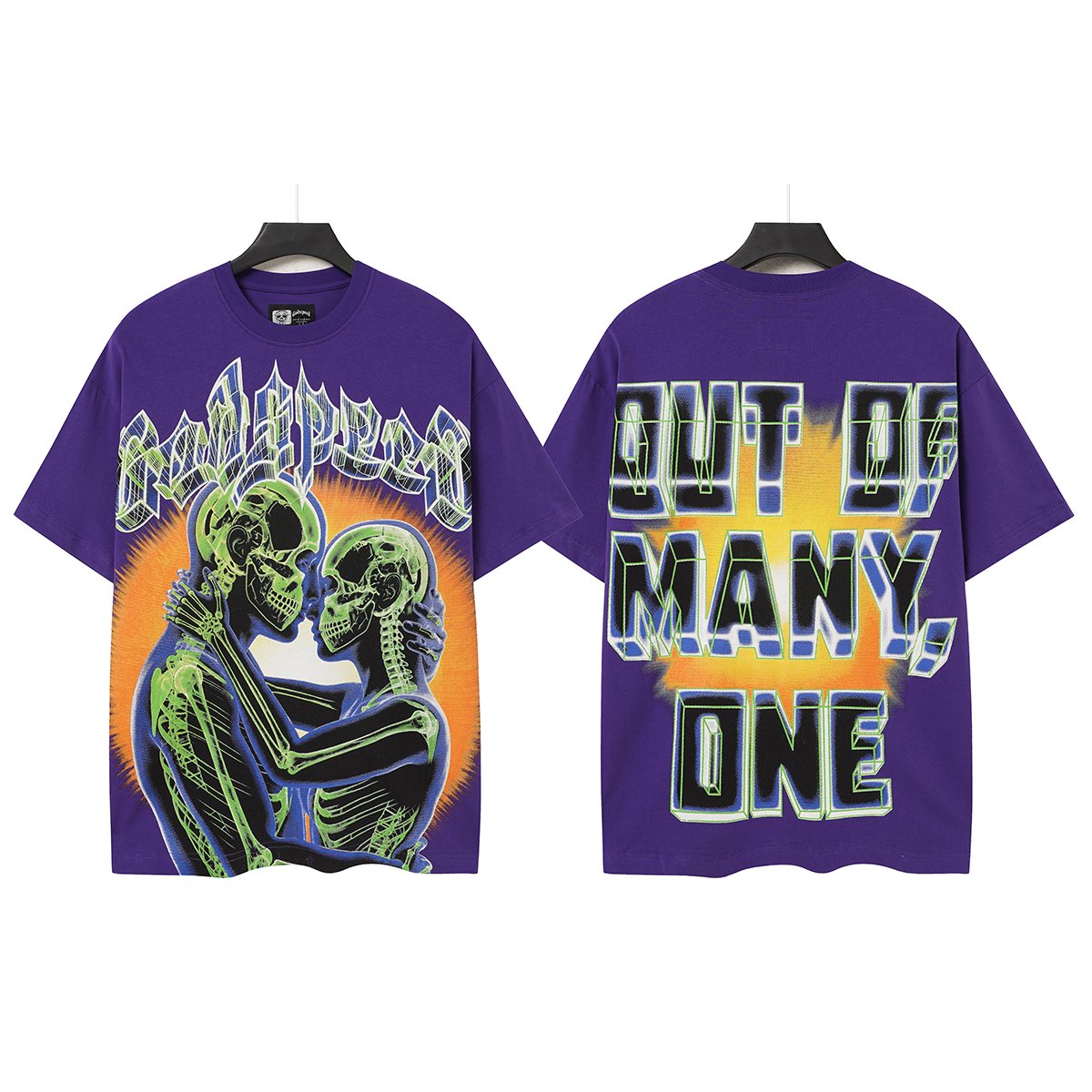 Godspeed Out of Many, One Skeleton Graphic T-Shirt