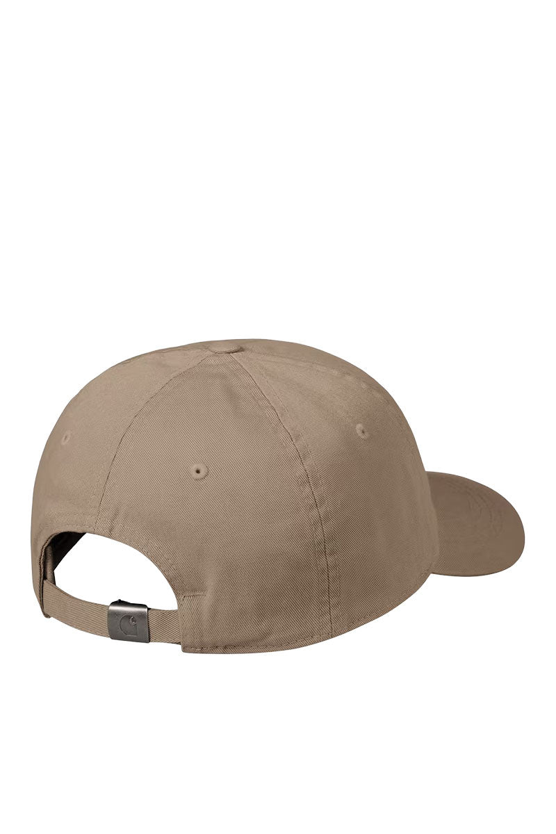 CARHARTT WIP MADISON LOGO CAP Leather / White