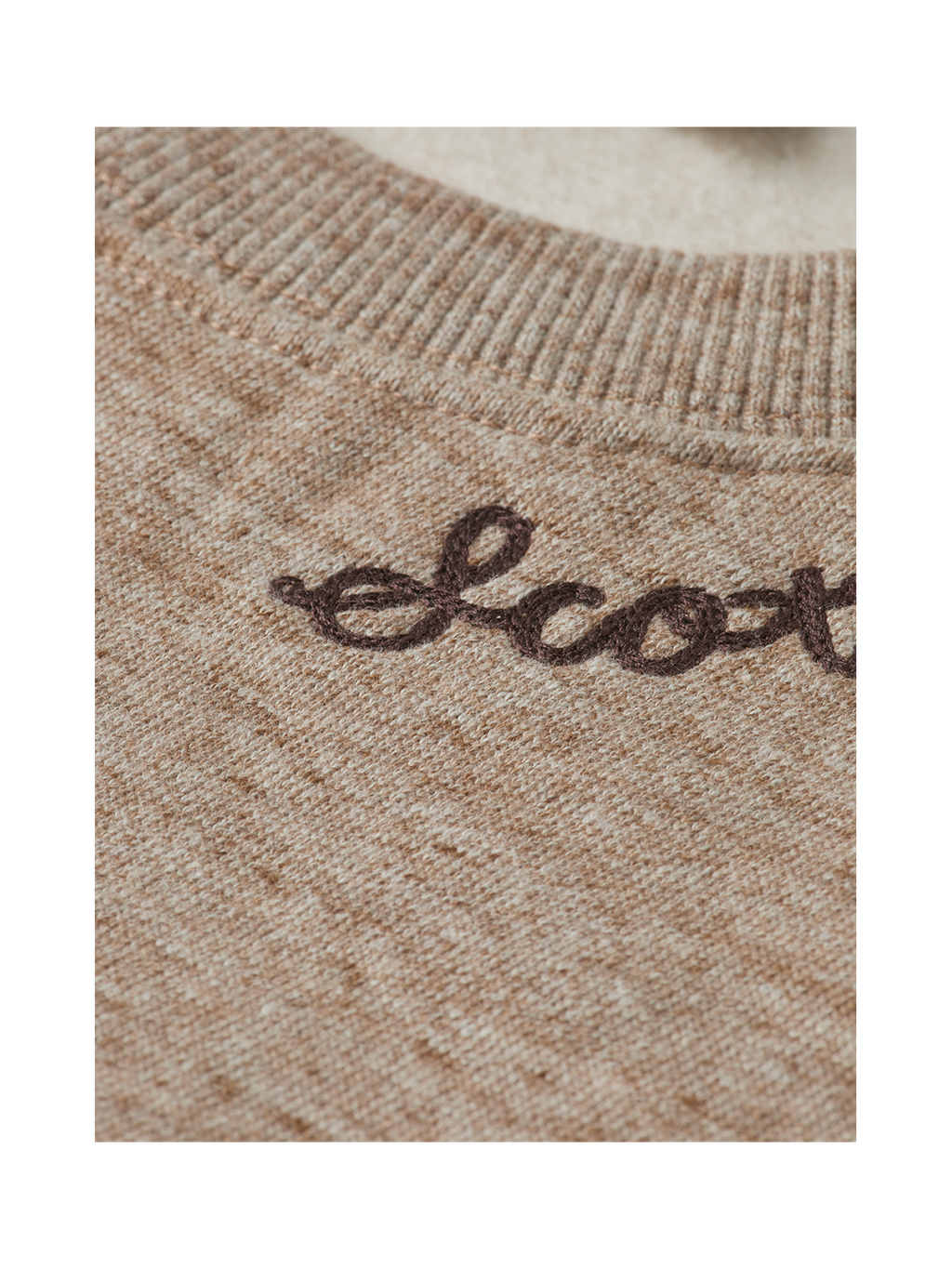 S&S Space Yarn Embroidered Loose-Fit Sweatshirt