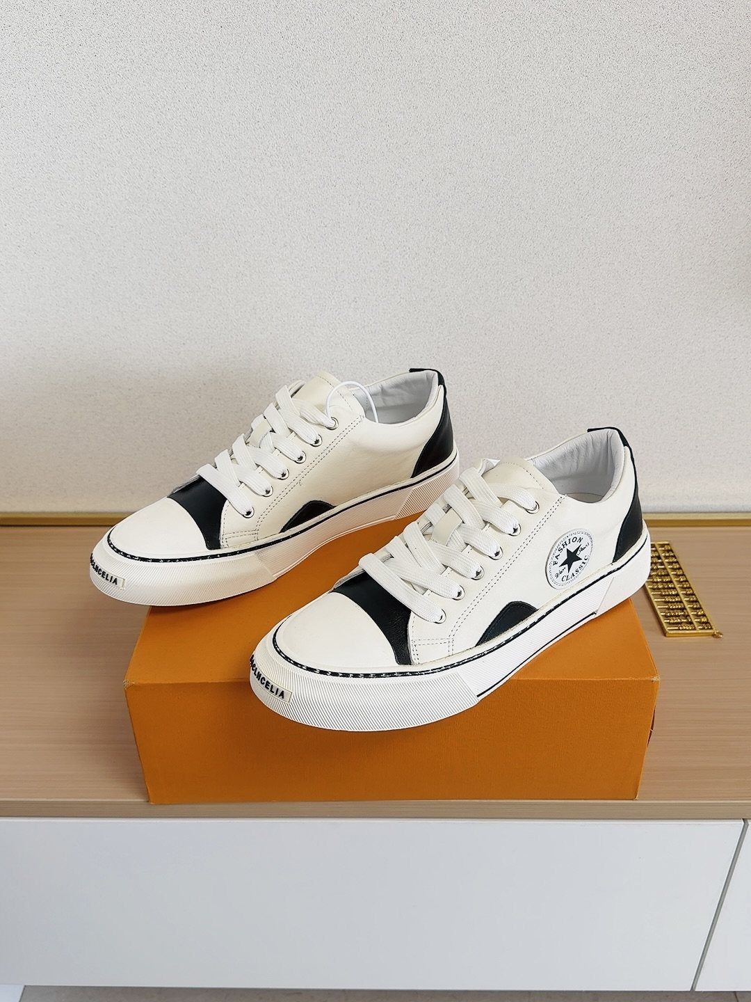 Converse White and Black Low-Top Sneakers