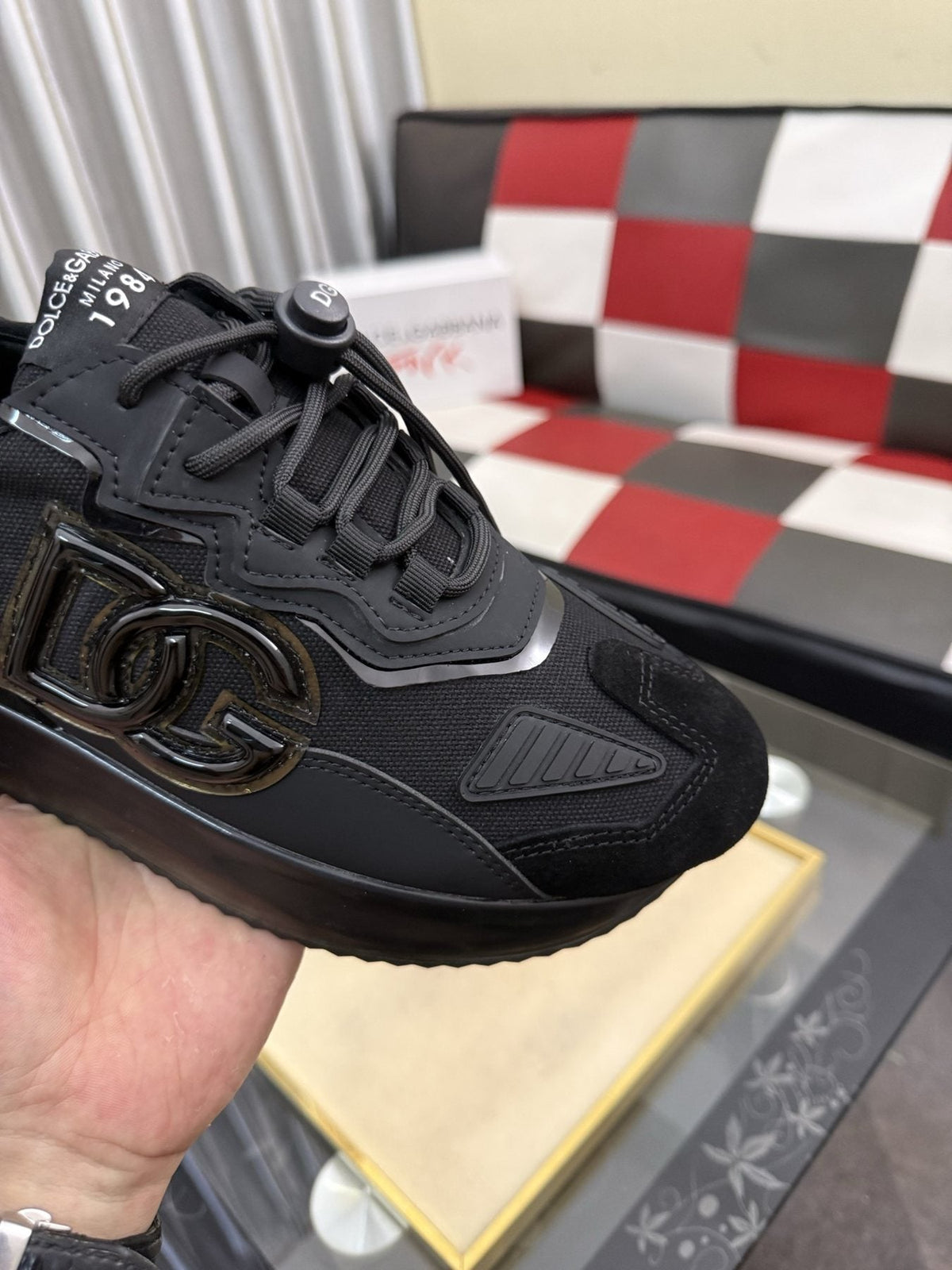Dolce & Gabbana Black Paneled Sneakers