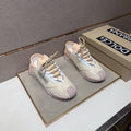 Dolce & Gabbana Cream Panel Low-Top Sneakers