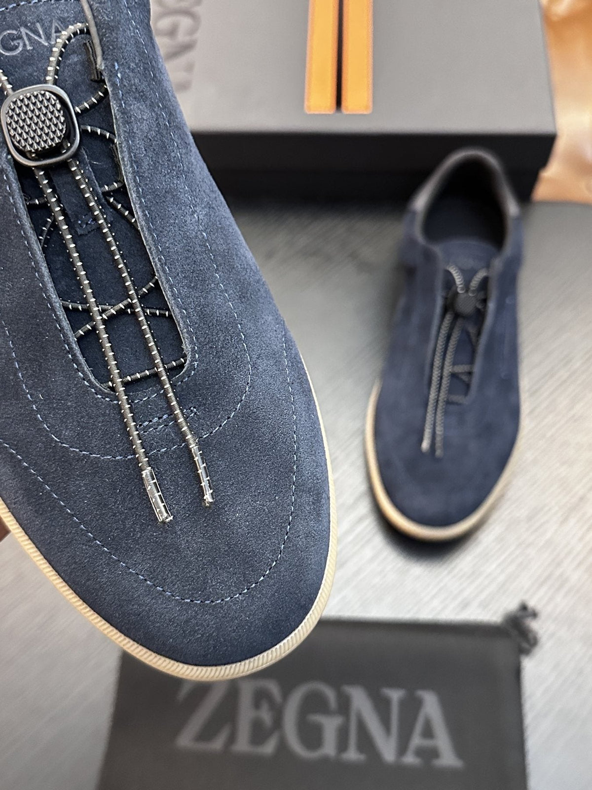 ZEGNA Triple Elastic Slip-On Sneakers