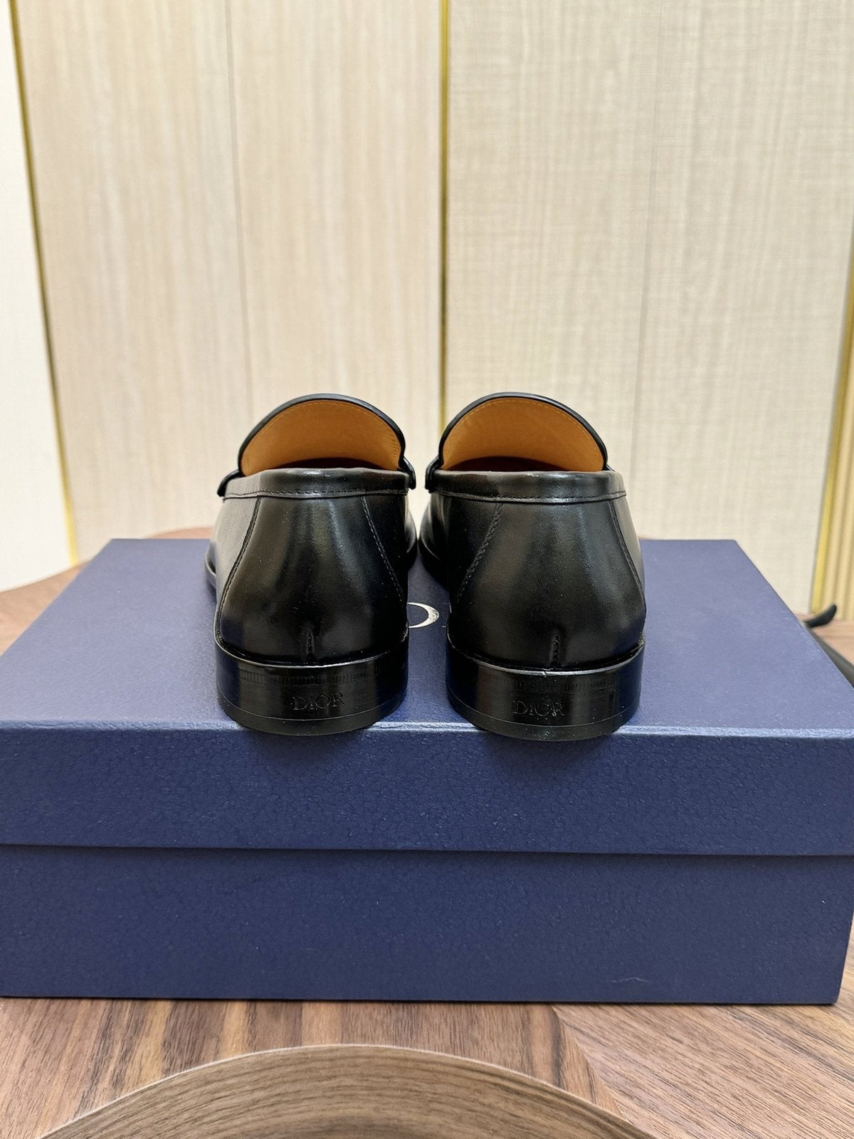 Dior Leather Penny Loafers