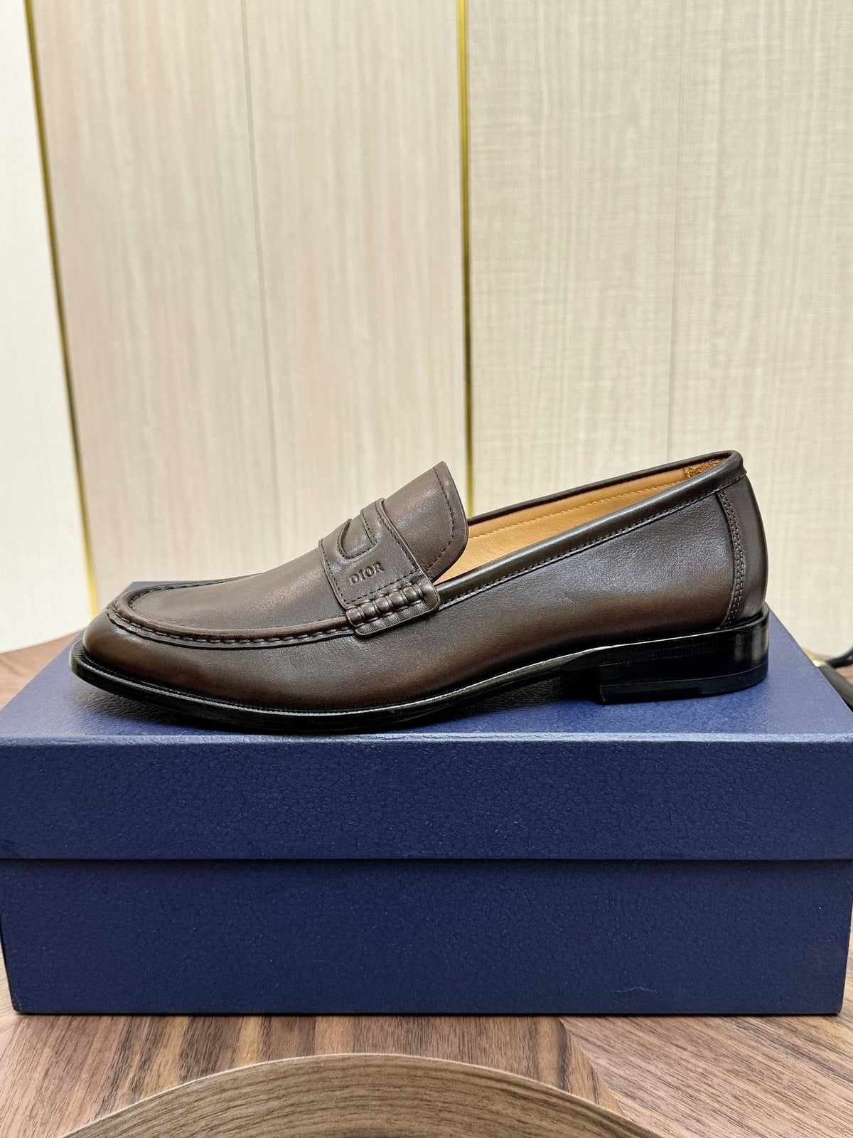 Dior Leather Penny Loafers