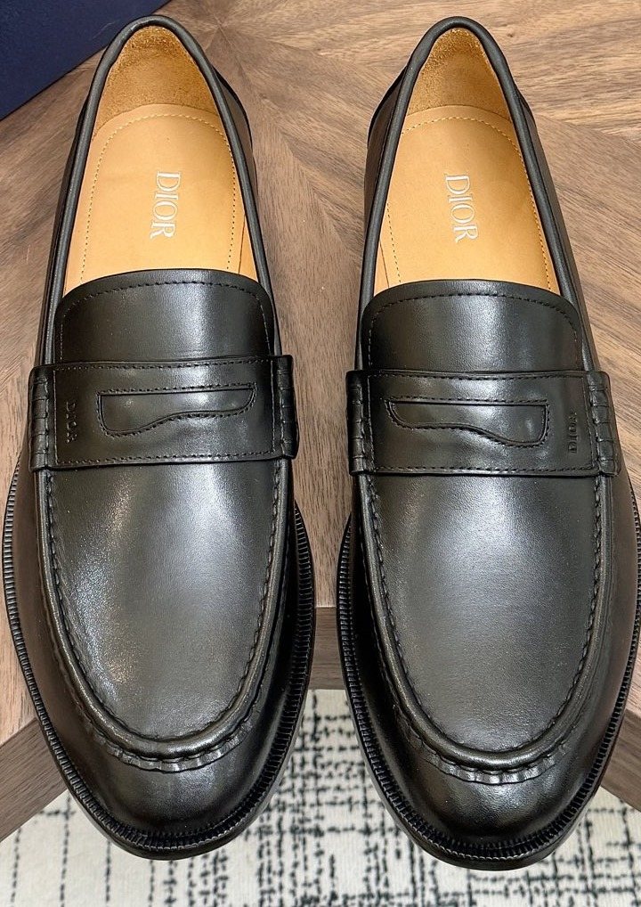 Dior Leather Penny Loafers
