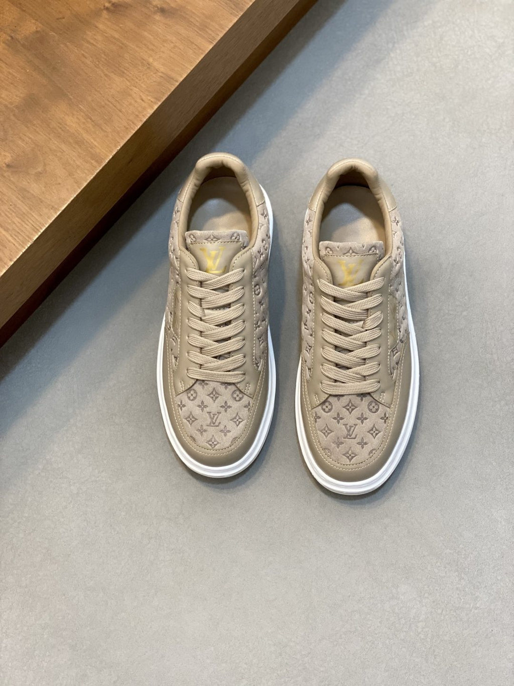 Louis Vuitton Monogram Low-Top Sneakers - Tonal Monogram-Patterned Upper