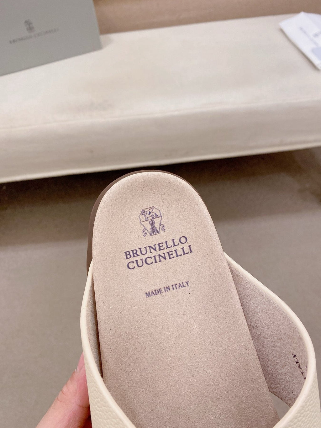 Brunello Cucinelli Men's Cross-Strap Slide Sandals - Open-Toe, Slip-On Design